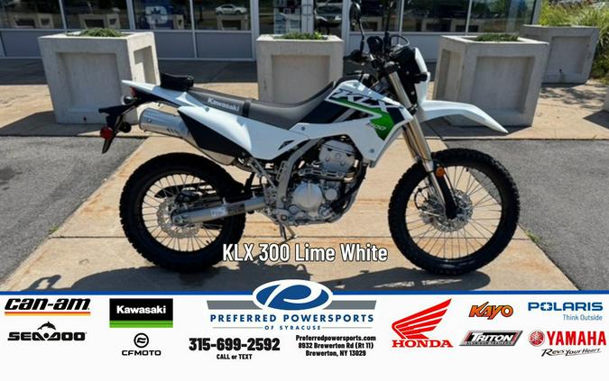 2026 Kawasaki KLX 300 Bright White