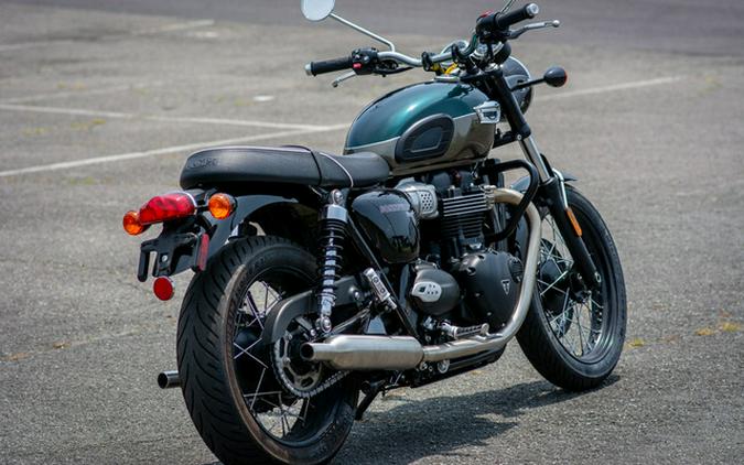 2024 Triumph Bonneville T100 Competition GreenIronstone