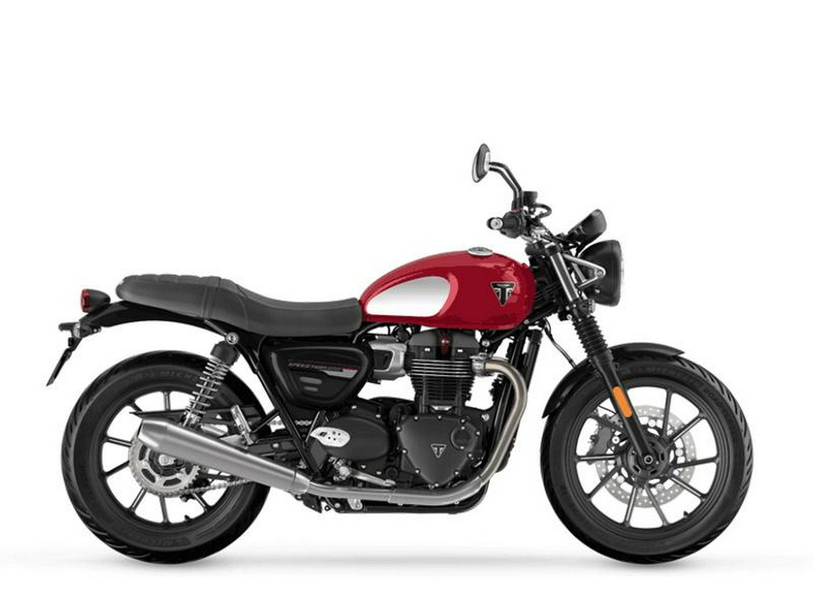 2023 Triumph Speed Twin 900 Chrome Edition Red Hopper