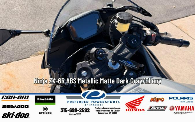2026 Kawasaki Ninja ZX-6R Metallic Matte Dark Gray/Ebony