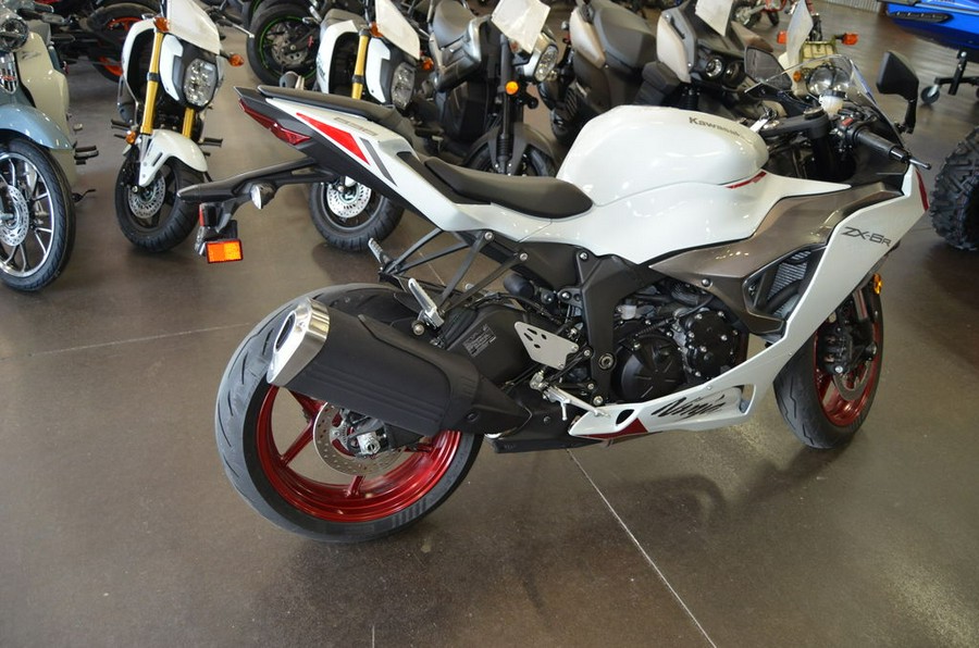 2024 Kawasaki Ninja® ZX™-6R Pearl Robotic White/Metallic Graphite Gray