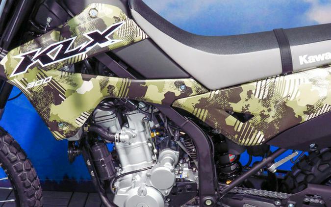 2026 Kawasaki KLX300 Cypher Camo Beige