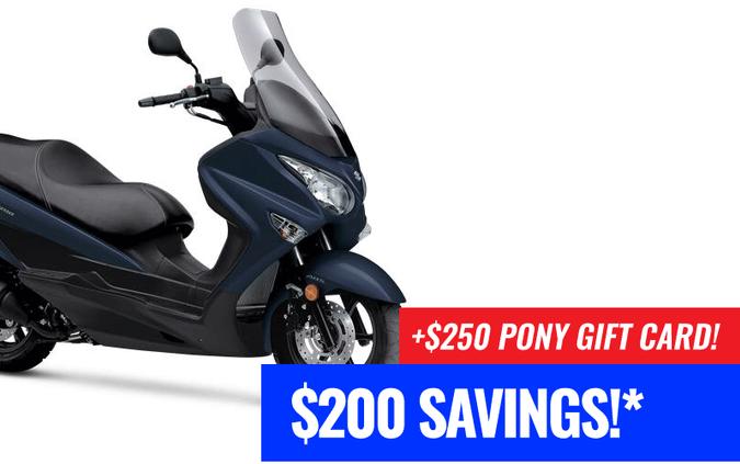 2022 Suzuki Burgman 200 w/ $250 Pony Gift Card & $200 Savings!*