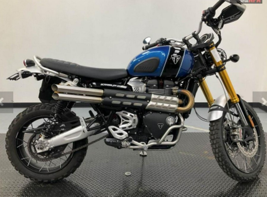 2022 Triumph Scrambler 1200 XE Cobalt Blue Jet Black