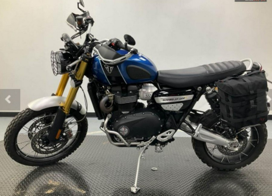 2022 Triumph Scrambler 1200 XE Cobalt Blue Jet Black