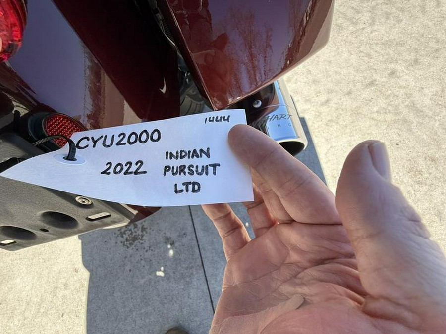 2022 Indian Motorcycle® Pursuit Limited Maroon Metallic/Crimson Metallic