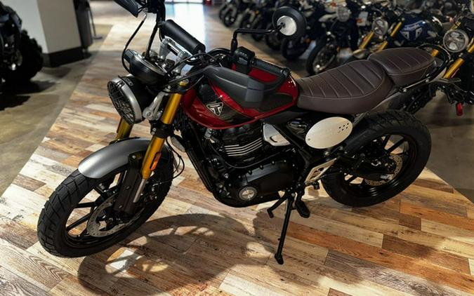 2024 Triumph Scrambler 400 X Carnival Red Phantom Black