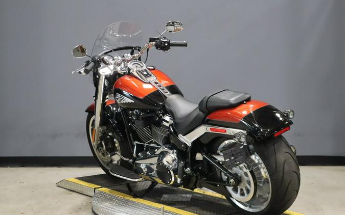 2025 Harley-Davidson Fat Boy Whiskey Fire / Vivid Black