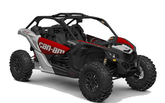 2025 Can-Am® Maverick X3 DS Turbo RR Fiery Red & Hyper Silver