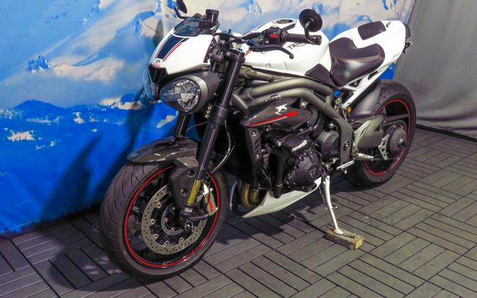 2019 Triumph Speed Triple RS Crystal White Metallic RS