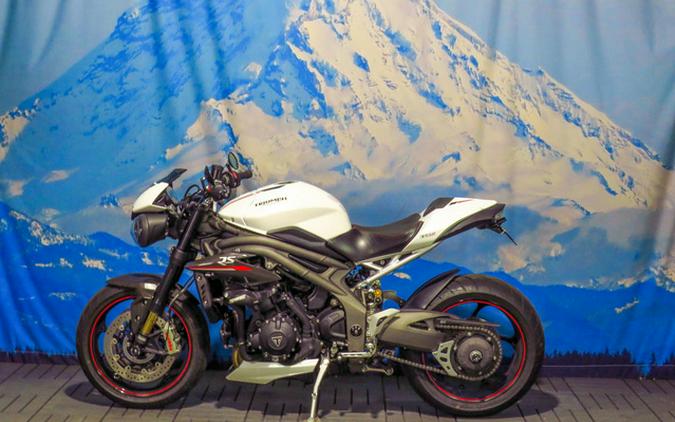 2019 Triumph Speed Triple RS Crystal White Metallic RS