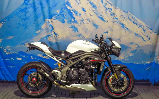 2019 Triumph Speed Triple RS Crystal White Metallic RS