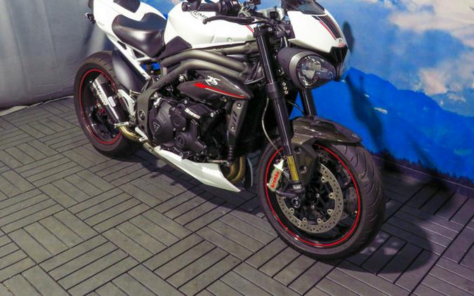 2019 Triumph Speed Triple RS Crystal White Metallic RS