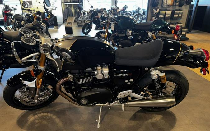 2024 Triumph Thruxton RS Jet Black Silver Ice