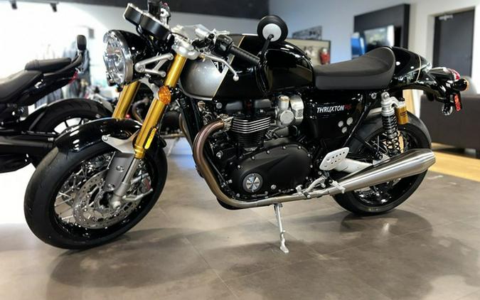 2024 Triumph Thruxton RS Jet Black Silver Ice