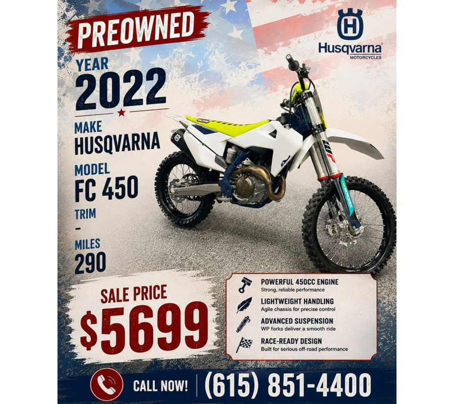 2022 Husqvarna® FC 450