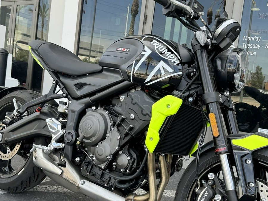 2024 Triumph Trident 660 Jet Black/Triumph Racing Yellow