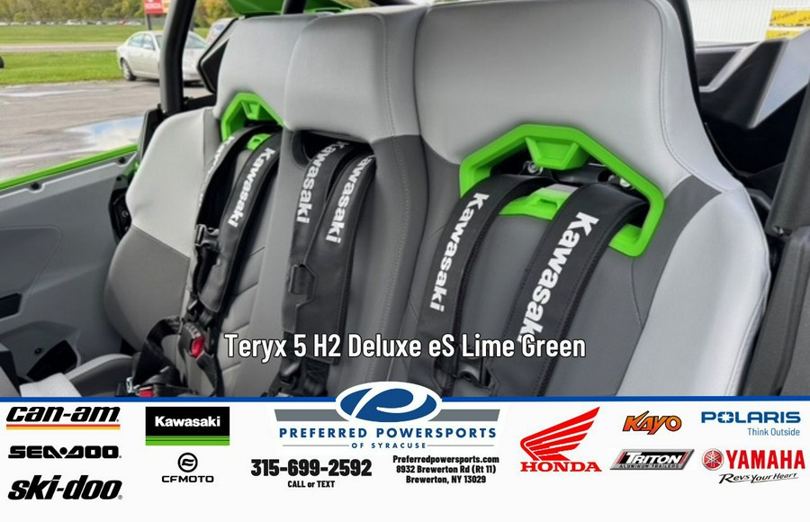 2026 Teryx 5 H2 Deluxe eS Lime Green - Kawasaki