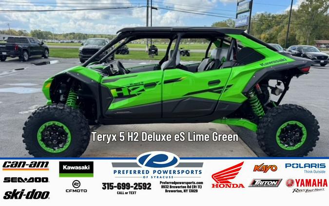 2026 Teryx 5 H2 Deluxe eS Lime Green - Kawasaki