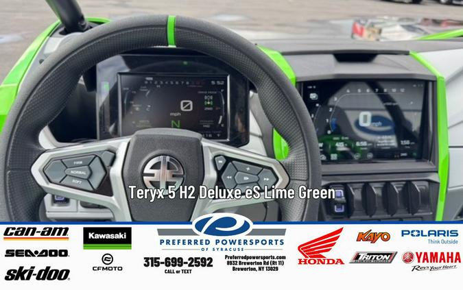 2026 Teryx 5 H2 Deluxe eS Lime Green - Kawasaki