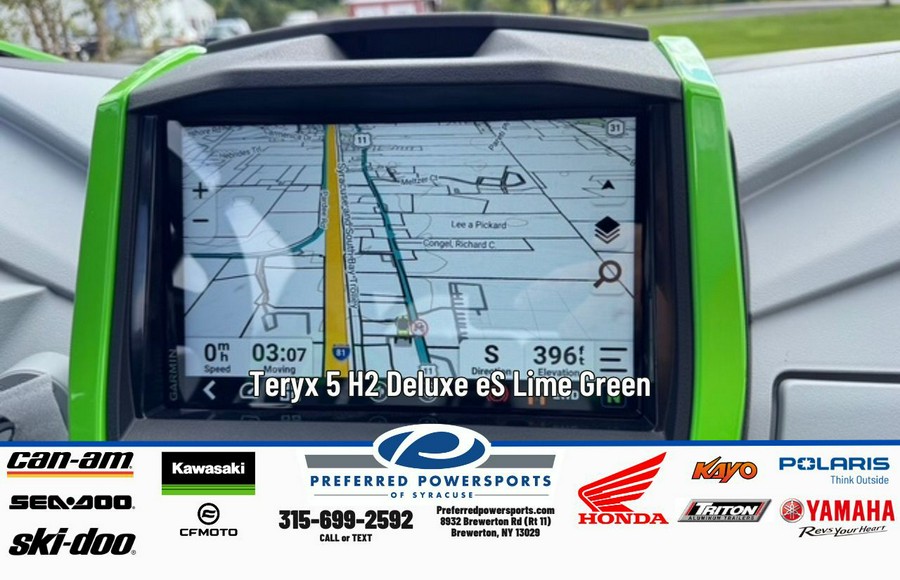 2026 Teryx 5 H2 Deluxe eS Lime Green - Kawasaki