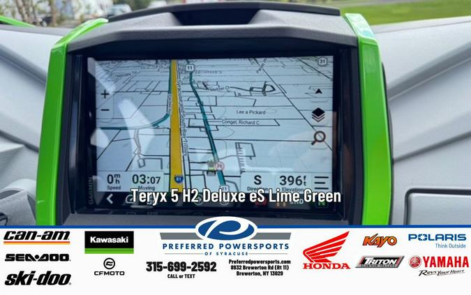 2026 Teryx 5 H2 Deluxe eS Lime Green - Kawasaki