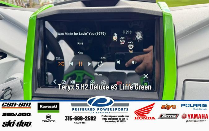 2026 Teryx 5 H2 Deluxe eS Lime Green - Kawasaki