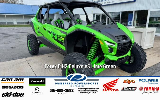 2026 Teryx 5 H2 Deluxe eS Lime Green - Kawasaki