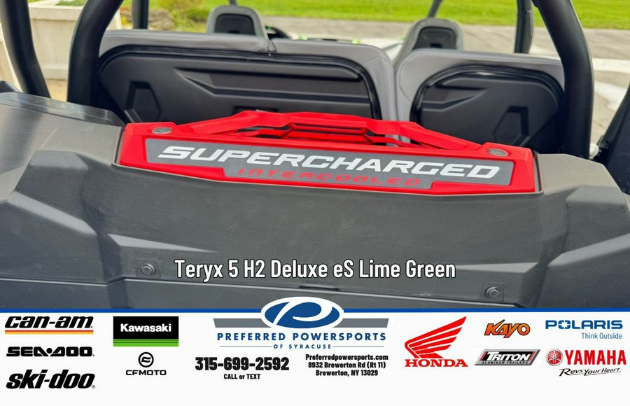 2026 Teryx 5 H2 Deluxe eS Lime Green - Kawasaki