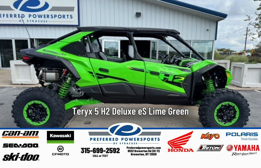 2026 Teryx 5 H2 Deluxe eS Lime Green - Kawasaki