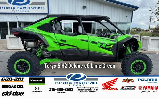 2026 Teryx 5 H2 Deluxe eS Lime Green - Kawasaki