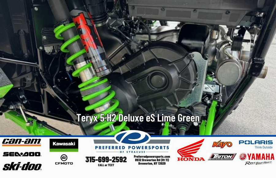2026 Teryx 5 H2 Deluxe eS Lime Green - Kawasaki