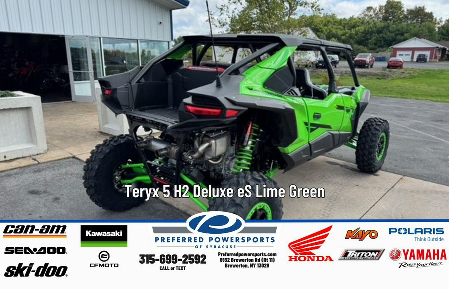 2026 Teryx 5 H2 Deluxe eS Lime Green - Kawasaki