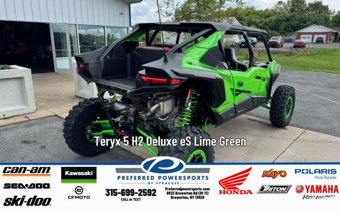 2026 Teryx 5 H2 Deluxe eS Lime Green - Kawasaki