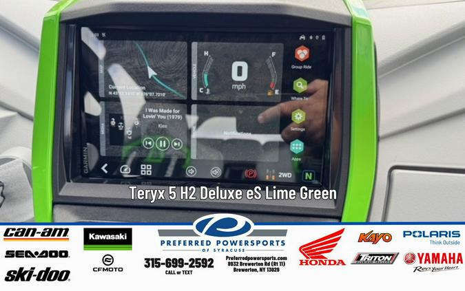 2026 Teryx 5 H2 Deluxe eS Lime Green - Kawasaki
