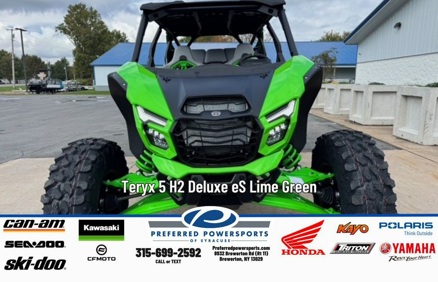 2026 Teryx 5 H2 Deluxe eS Lime Green - Kawasaki