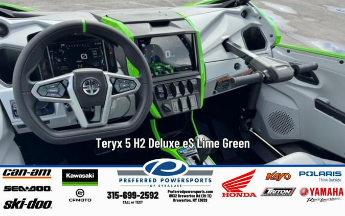 2026 Teryx 5 H2 Deluxe eS Lime Green - Kawasaki