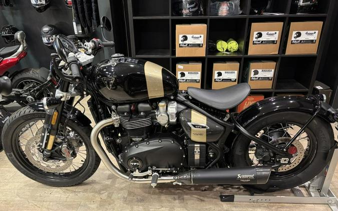 2025 Triumph Bonneville Bobber TFC Phantom Black/Marble Gold