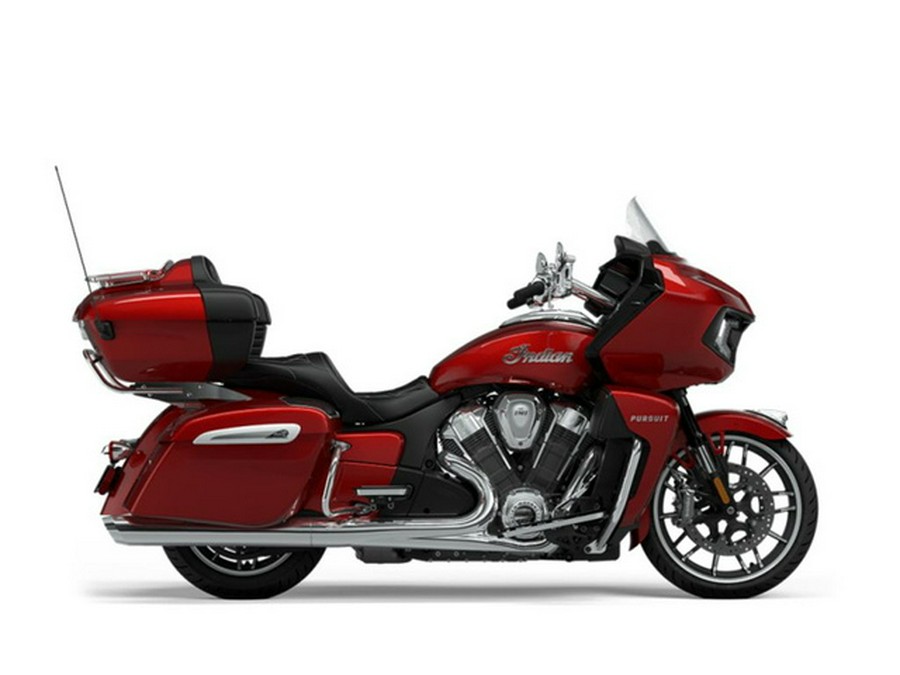 2024 Indian Pursuit Limited With Powerband Audio Package Sunset Red Metallic