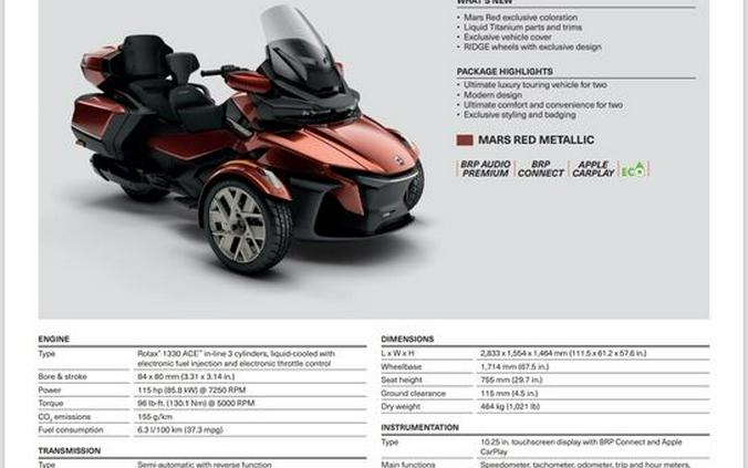 2026 Can-Am® Spyder RT Sea-to-Sky