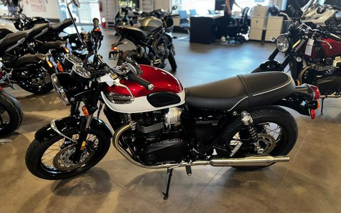 2024 Triumph Bonneville T100 Carnival RedFusion White