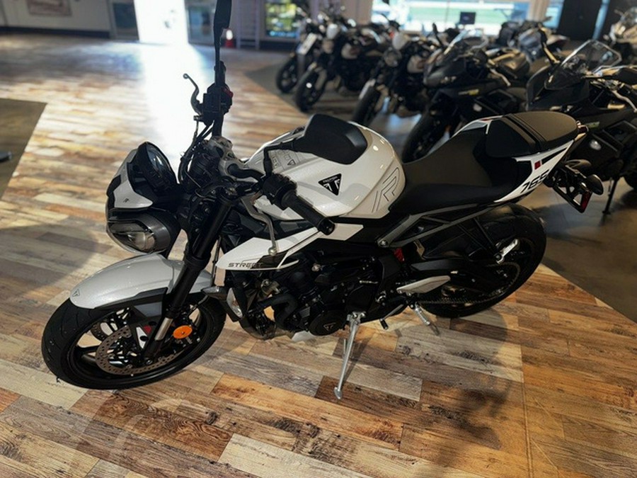 2024 Triumph Street Triple 765 R Crystal White