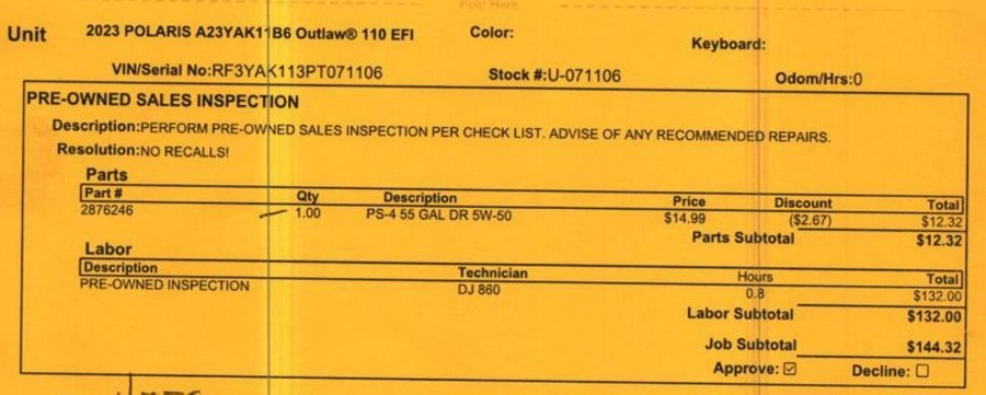 2023 Polaris® Outlaw 110 EFI