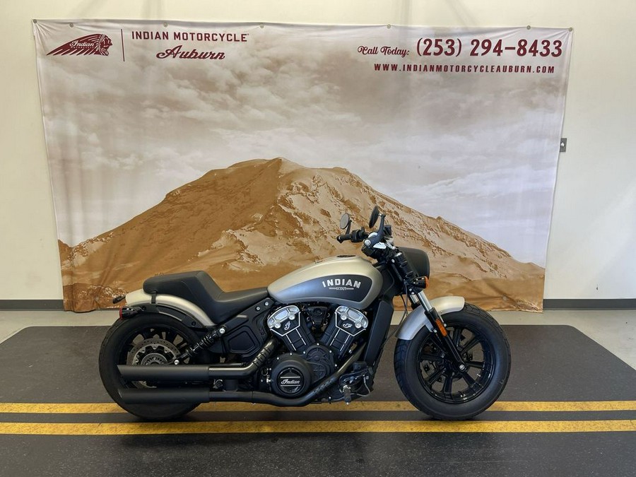 2023 Indian Motorcycle® Scout® Bobber ABS Silver Quartz Smoke