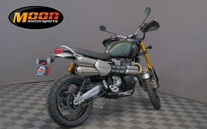 2023 Triumph Scrambler 1200 XE Matte Khaki Green Matte Jet Blac XE Matte Khaki GreenMatte Jet Blac