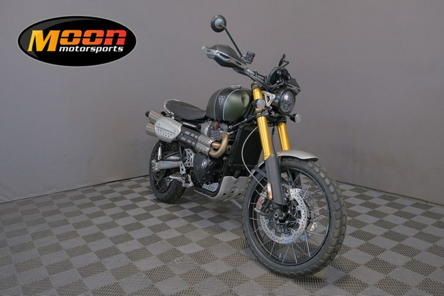 2023 Triumph Scrambler 1200 XE Matte Khaki Green Matte Jet Blac XE Matte Khaki GreenMatte Jet Blac