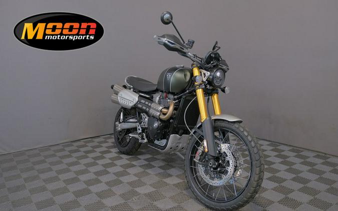 2023 Triumph Scrambler 1200 XE Matte Khaki Green Matte Jet Blac XE Matte Khaki GreenMatte Jet Blac