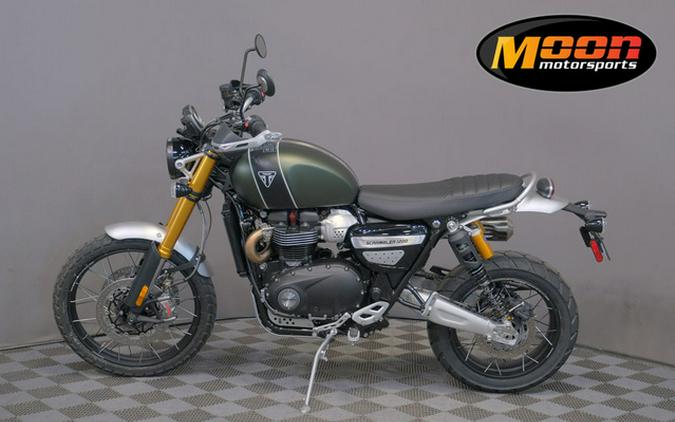 2023 Triumph Scrambler 1200 XE Matte Khaki Green Matte Jet Blac XE Matte Khaki GreenMatte Jet Blac