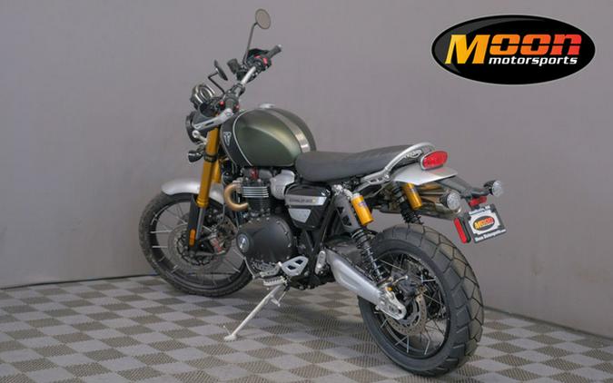 2023 Triumph Scrambler 1200 XE Matte Khaki Green Matte Jet Blac XE Matte Khaki GreenMatte Jet Blac