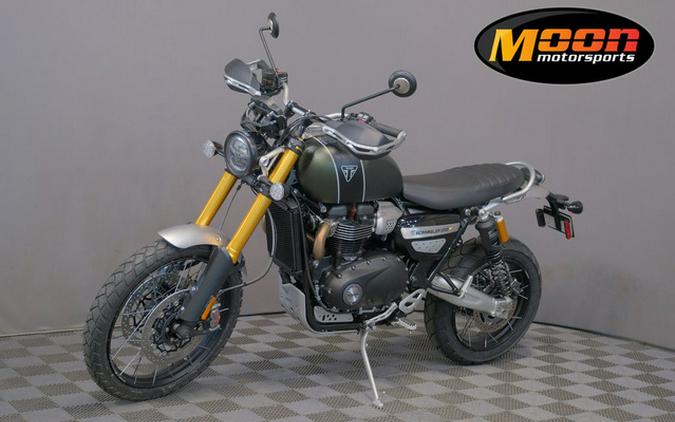 2023 Triumph Scrambler 1200 XE Matte Khaki Green Matte Jet Blac XE Matte Khaki GreenMatte Jet Blac